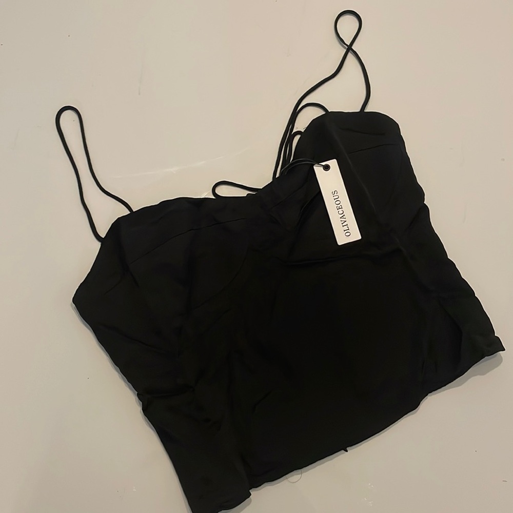 Black top with ties